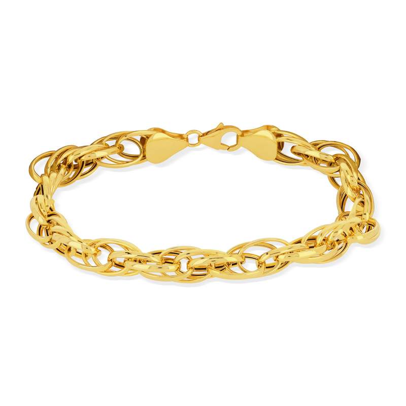 Bracelet or jaune 750 18,5 cm - vue 2