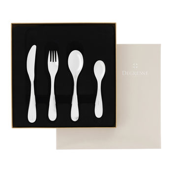Degrenne 4-piece steel flatware set