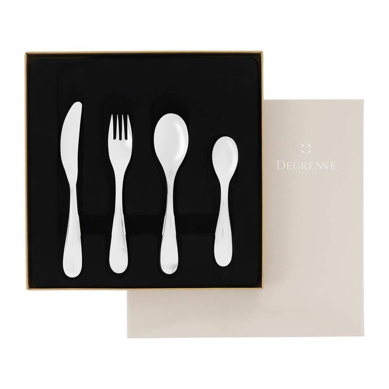 Coffret Degrenne couverts 4 pièces acier - vue 2