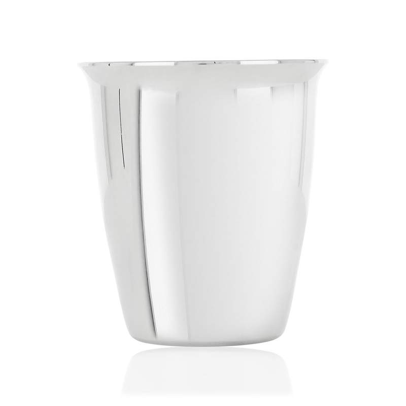 Timbale bébé acier inoxydable miroir personnalisable - vue 1