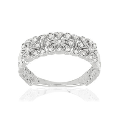 Bague MATY Argent 925 Zirconias - vue V1