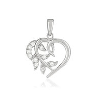 Pendentif coeur MATY Argent 925 Zirconias
