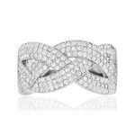 Bague MATY Argent 925 Zirconias - vue 3