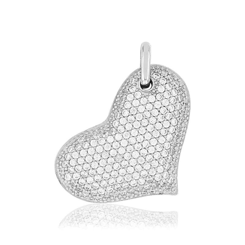 Pendentif coeur MATY Argent 925 Zirconia - vue 1