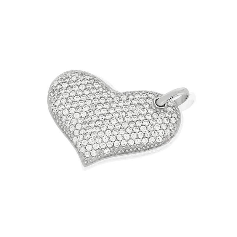Pendentif coeur MATY Argent 925 Zirconia - vue 2