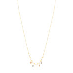 Collier MATY Or 375 jaune Pierres de lune - vue 1