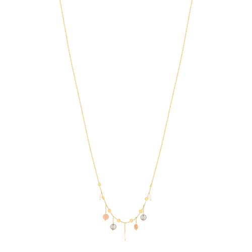 Ketting MATY 375 geelgoud Maanstenen
