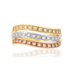 Bague MATY Or 375 3 ors Diamants - vue 3