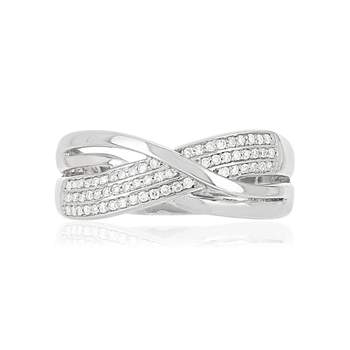 Bague MATY Or 375 blanc Diamants