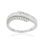 Bague MATY Or 750 blanc Diamants - vue 1