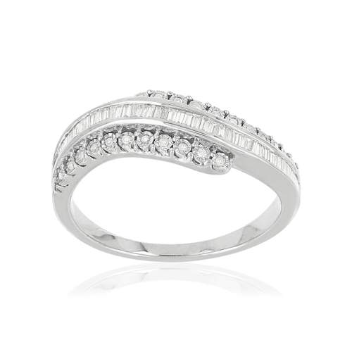 Bague MATY Or 750 blanc Diamants