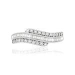 Bague MATY Or 750 blanc Diamants - vue 3