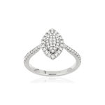 Bague MATY Or 750 blanc Diamants - vue 1