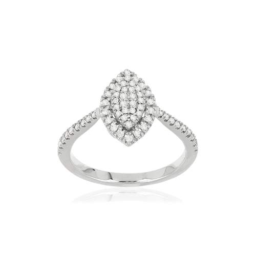Bague MATY Or 750 blanc Diamants