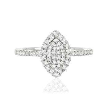 Bague MATY Or 750 blanc Diamants