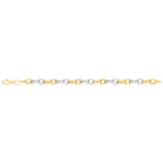 Soepele armband MATY 750 goud, tweekleurig, 19 cm - afbeelding 1