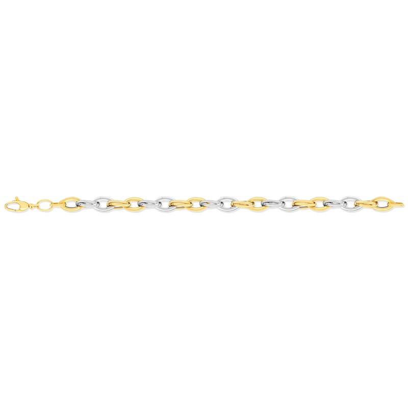 Bracelet souple MATY Or 750 2 tons 19 cm - vue 1