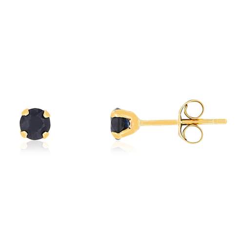 Boucles d'oreilles or jaune 750 saphirs