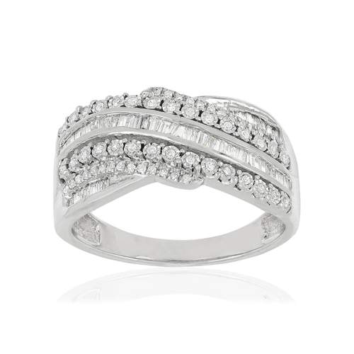 Bague or 750 diamants