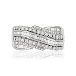 Bague or 750 diamants - vue 3