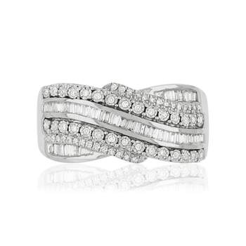 Bague or 750 diamants