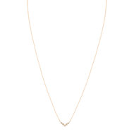 Collier MATY Or rose 375 Diamants 42 cm