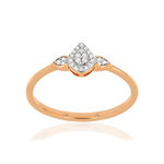 Bague MATY Or rose 375 Diamants - vue 1