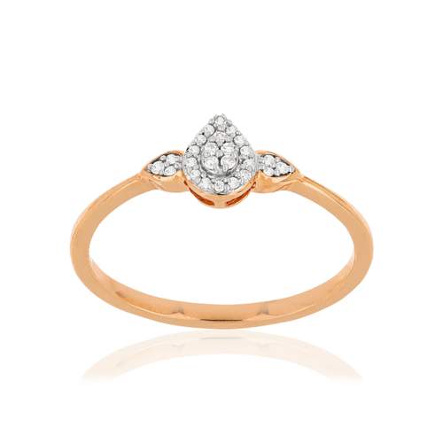Bague MATY Or rose 375 Diamants