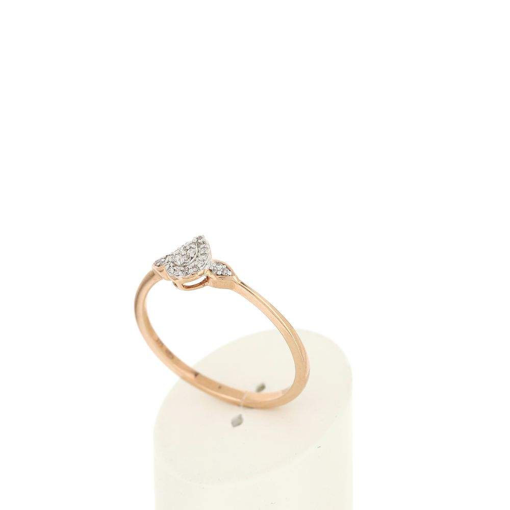 Bague MATY Or rose 375 Diamants - vue 3