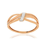 Bague MATY Or rose 375 diamants - vue 1