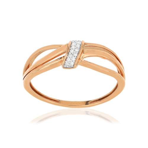 Bague MATY Or rose 375 diamants