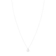 Collier MATY Or blanc 375 Diamants 40 cm