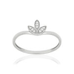 Bague MATY Or blanc 375 Diamants - vue 1
