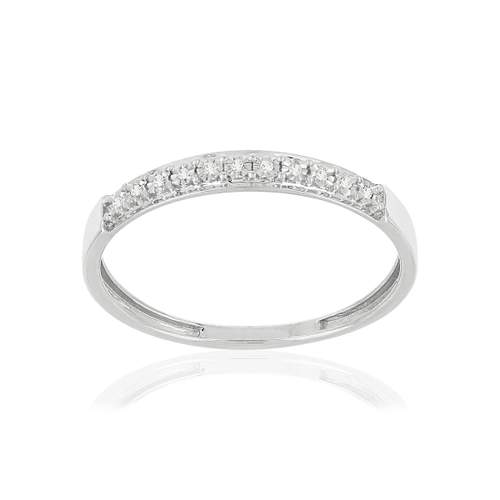 375 witgouden diamanten ring
