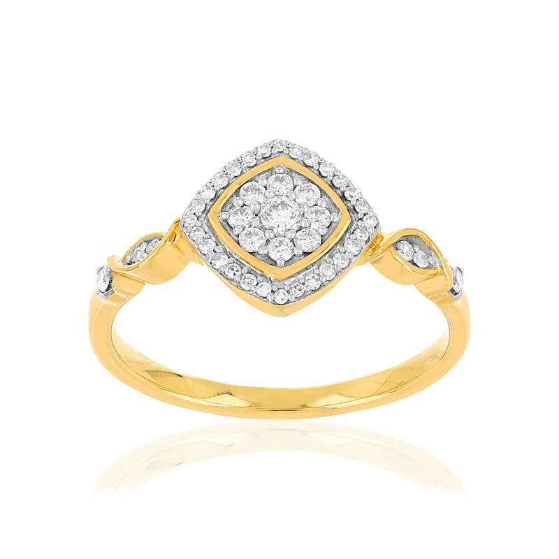 Bague MATY Or 750 2 tons Diamants - vue 1