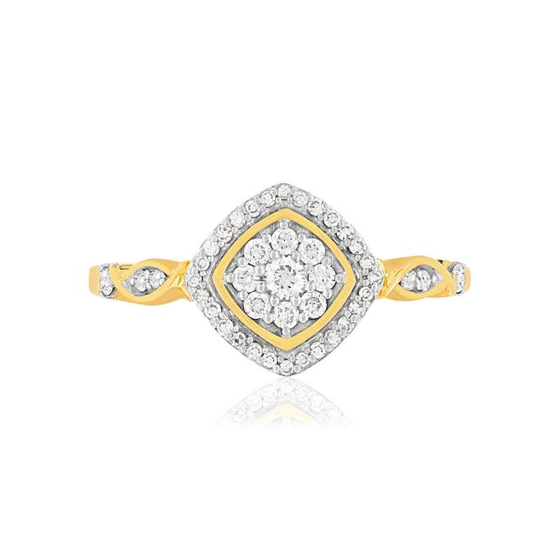 Bague MATY Or 750 2 tons Diamants - vue 3