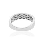 Bague MATY Or 750 blanc diamants - vue 4