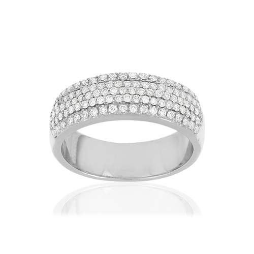 Bague MATY Or 750 blanc diamants