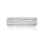 Bague MATY Or 750 blanc diamants - vue 3