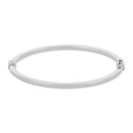 Bracelet rigide MATY Or 375 blanc - vue 1