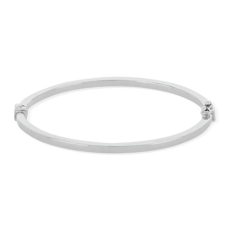 Bracelet rigide MATY Or 375 blanc - vue 1