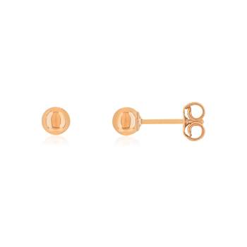 Boucles d'oreilles or 375 rose boules