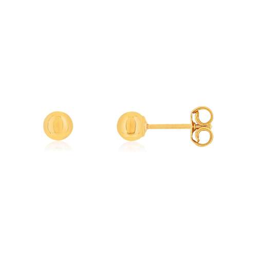 Boucles d'oreilles or 375 jaune boules