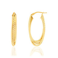 Créoles MATY Or 375 jaune