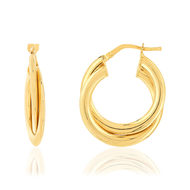 Créoles MATY Or 750 jaune