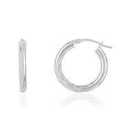 Créoles MATY Or 750 blanc