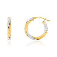 Créoles MATY Or 750 2 tons