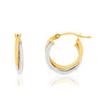 Créoles 2 ors 375 14 mm - vue 1