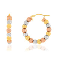 Créoles MATY Or 375 3 tons