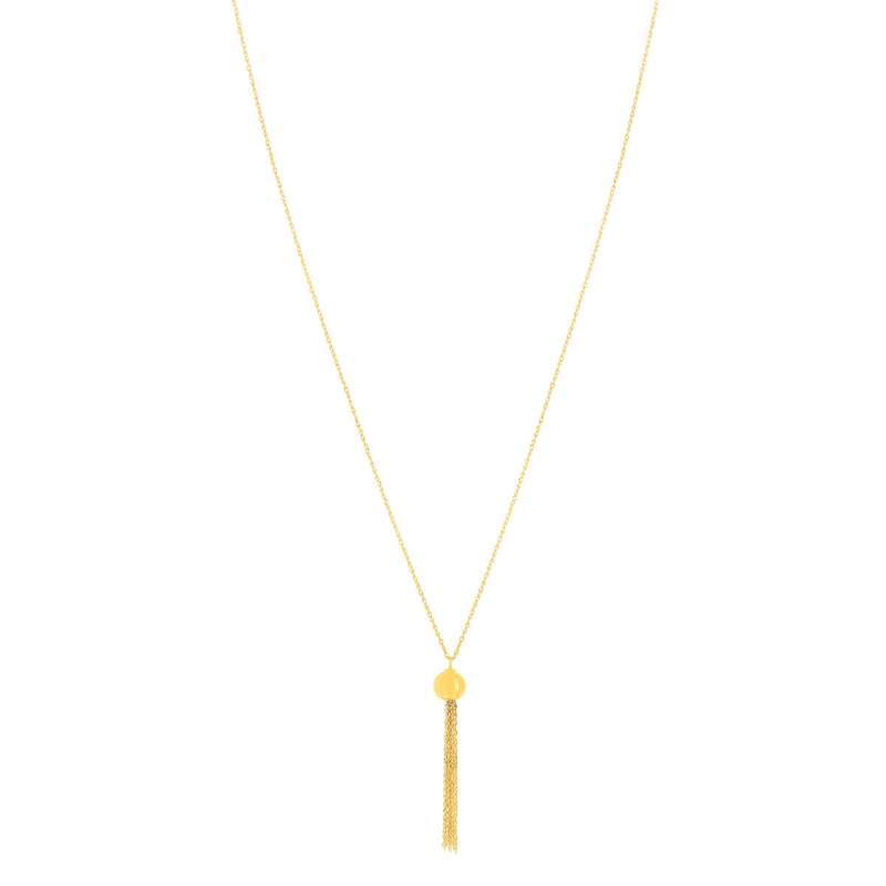 Collier or 375 jaune 42 cm - vue 1